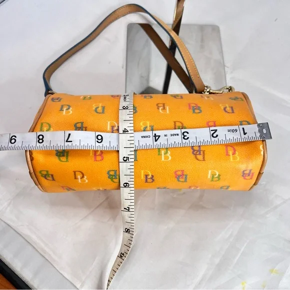 Dooney & Bourke Signature Orange Barrel Mini ShoulderBag- excellent condition! - Picture 12 of 13
